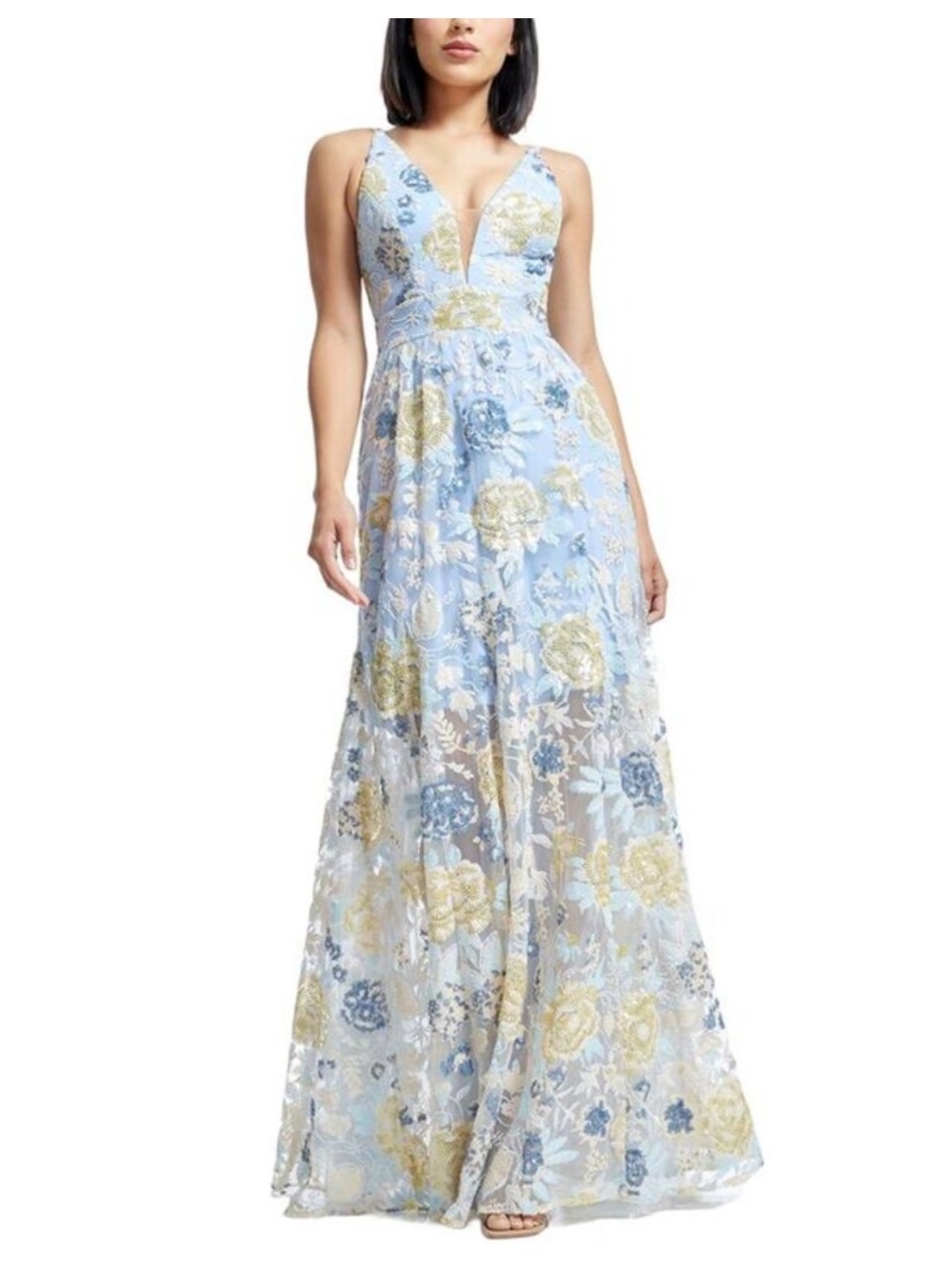 Dress The Population Samira Embellished Chiffon Gown